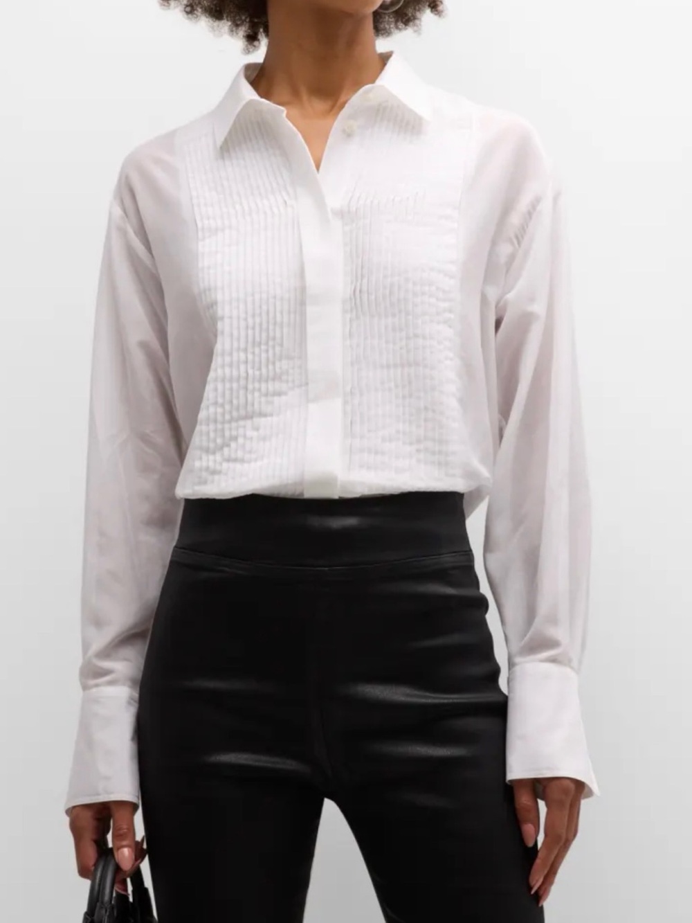FRAME THE OVERSIZED TUXEDO SHIRT